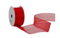 Spyk Textilband Organsa 25 mm x 6 m, Rot