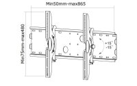 Neomounts by NewStar Wandhalterung PLASMA-W200 Silber