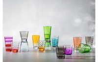 Leonardo Trinkglas Optic Pastell 215 ml, 6 Stück, Mehrfarbig