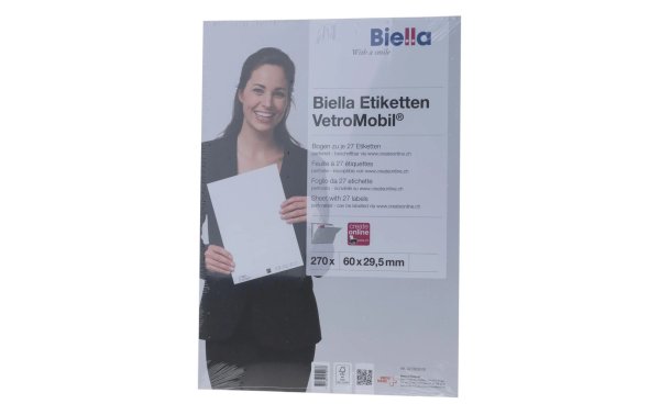 Biella Universal-Etiketten 30 x 60 mm