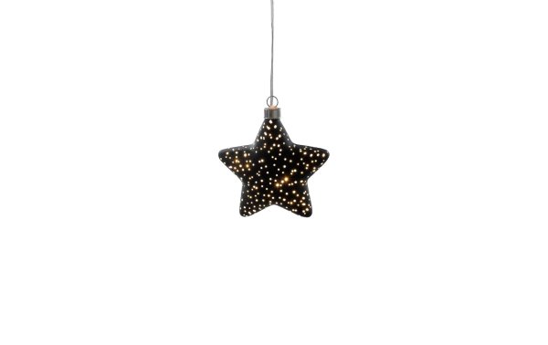 STT Fensterhänger Glamour Star S, Ø 12 cm, Schwarz