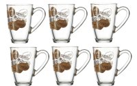 Montana Kaffeetasse Coffee 330 ml, 6 Stück, Transparent