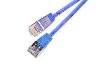 SLIM Slimpatchkabel  Cat 6, U/FTP, 7.5 m, Blau