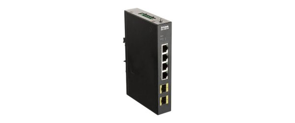 D-Link Rail Switch DIS-100G-6S 6 Port