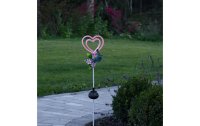 Star Trading Gartenlicht Solardekoration Linny Heart, Rot