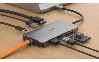 D-Link Dockingstation DUB-M810 USB/HDMI/RJ45/Kartenleser/USB‑C Lade