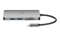 D-Link Dockingstation DUB-M810 USB/HDMI/RJ45/Kartenleser/USB‑C Lade