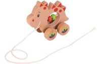 Spielba Holzspielwaren Nachziehspielzeug Dino Stegosaurus