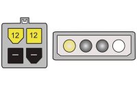 Delock Stromkabel Molex - 4Pin 15 cm