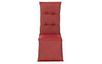 Best-Freizeitmöbel Sitzkissen Relaxauflage Outdoor 175 x 50 cm, Rot