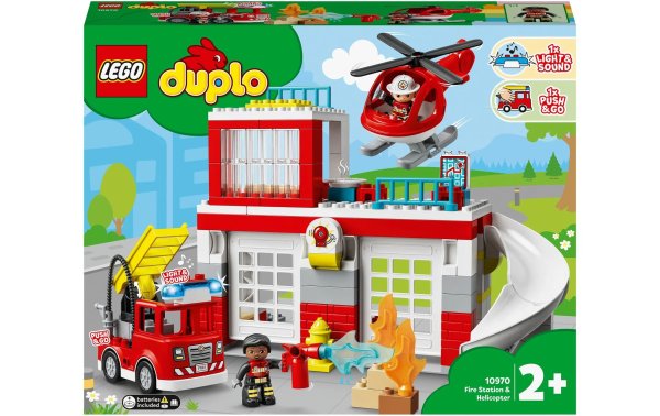 LEGO® DUPLO® Feuerwehrwache mit Hubschrauber 10970