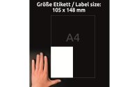 Avery Zweckform Universal-Etiketten 3483 105 x 148 mm, 100 Blatt