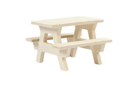 Creativ Company Mini-Möbel Picknick-Tisch mit Bank 1 Stück