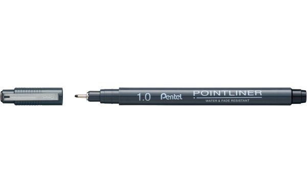 pentel Fineliner Pigment 1.0 mm, Schwarz