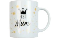 Könitz Kaffeetasse Best Mum 300 ml, 1 Stück, Weiss