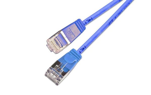 SLIM Slimpatchkabel  Cat 6, U/FTP, 3 m, Blau