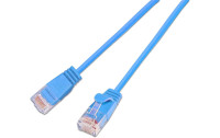 SLIM Slimpatchkabel  Cat 6, UTP, 7.5 m, Blau