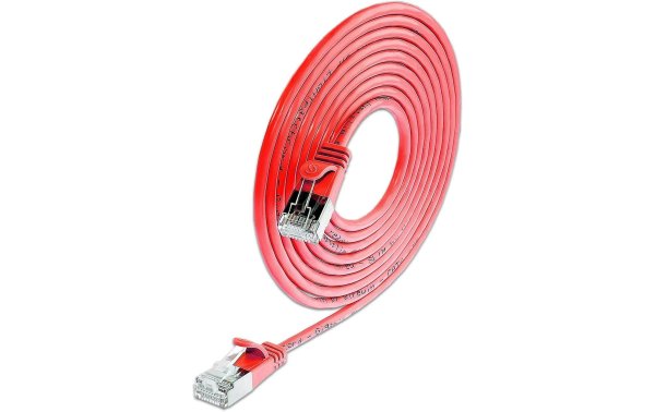 SLIM Slimpatchkabel  Cat 6, U/FTP, 7.5 m, Rot