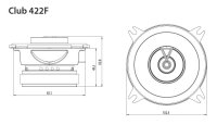 JBL Car 2-Weg Lautsprecher Paar Club 422F