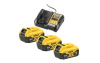 DeWalt Akku Starterset 3x 18 V 5 Ah & DCB1104...