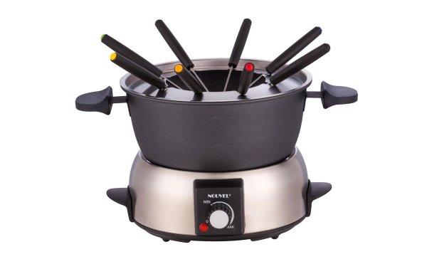 Nouvel Fleischfondue-Set Shine 10 Teile, Schwarz