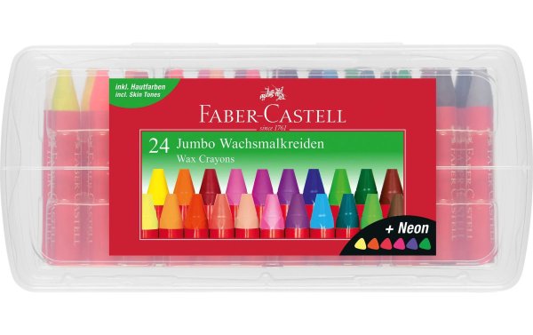 Faber-Castell Wachsmalstifte Jumbo 24-teilig