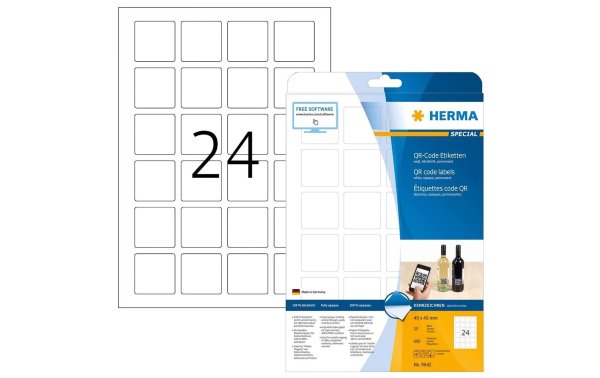 HERMA Universal-Etiketten QR-Code 9642 40 x 40 mm