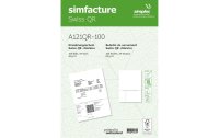 Simplex Einzahlungsschein Simfacture Swiss QR 100 Blatt,...