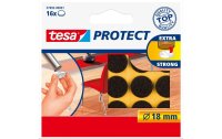 tesa Stuhlbeingleiter Protect Ø 18 mm 16 Stück, Braun