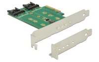 Delock Host Bus Adapter Controller PCIe - M.2, 2xSATA 1xNVMe