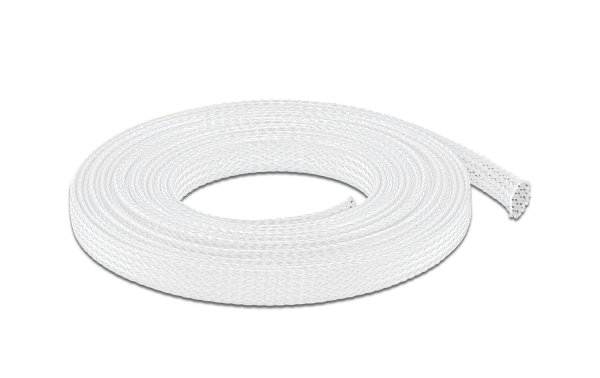 Delock Kabelschlauch dehnbar, 5m x 12 mm Weiss