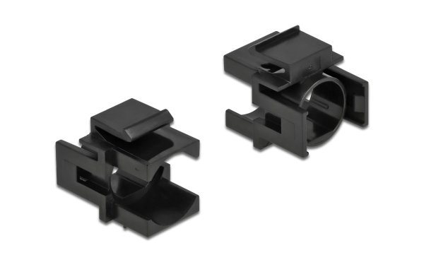 Delock Keystone-Modul 12.5 mm Durchführung, schwarz 4er-Pack