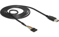 Delock USB 2.0-Kabel TTL Seriel 6 Pin (5 V) USB A - Pinheader 1.8 m