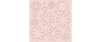 URSUS Papier-Set für Blumenkranz 1 Stück, Mehrfarbig