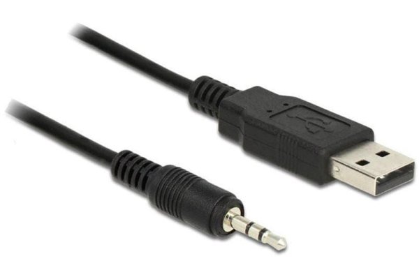 Delock USB 2.0-Kabel TTL 2.5 mm 3 Pin (3.3 V) USB A - Klinke 1.8 m