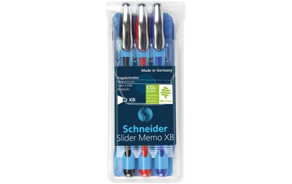 Schneider Kugelschreiber Memo 3er Set