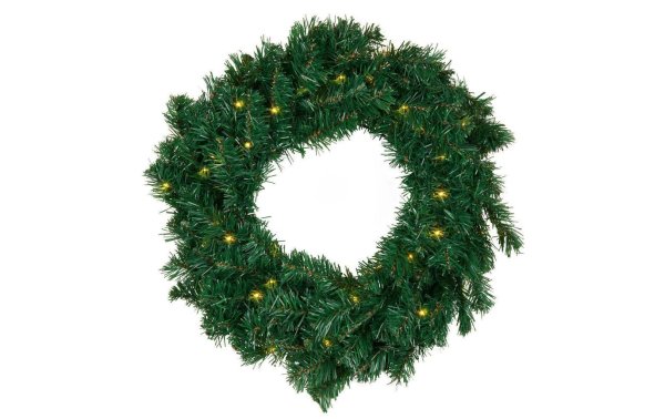 Sirius LED-Weihnachtskranz Anton Wreath, Ø 45 cm, Grün