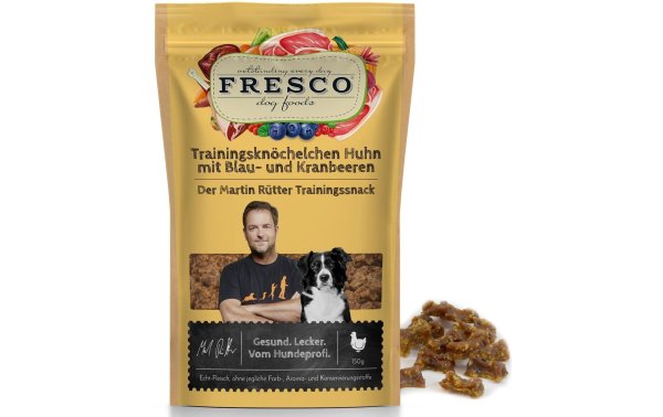 FRESCO Martin Rütter Trainingsknöchelchen Huhn&Blaubeeren, 150 g