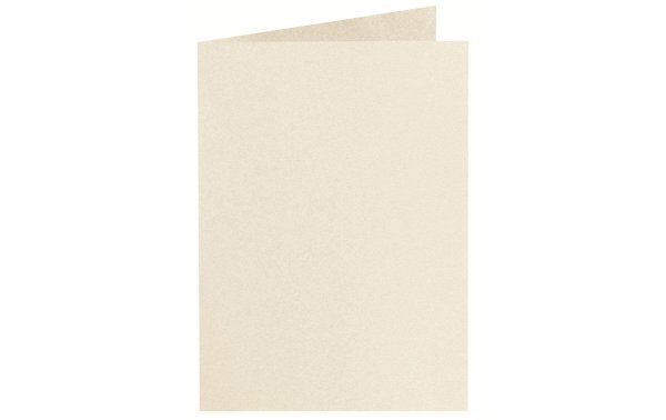 Artoz Blankokarte Perle A5, 5 Stück, Ivory