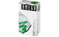 Omega Eckenklammer 100 Stück, Grün metallic