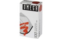 Omega Eckenklammer 100 Stück, Rot metallic