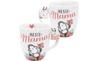 Sheepworld Kaffeetasse Beste Mama 400 ml, 1 Stück, Weiss