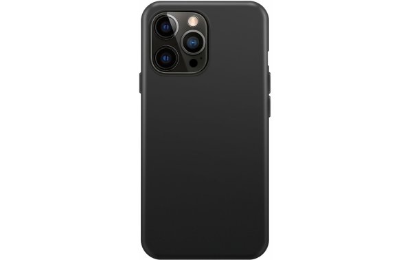 Xqisit Back Cover Silicone Case AB  iPhone 14 Pro MagSafe Schwarz