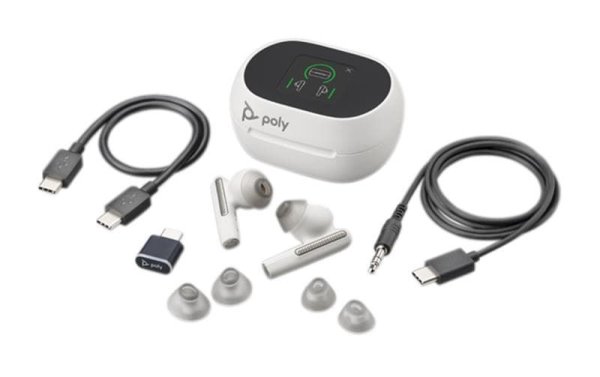 Poly Headset Voyager Free 60+ MS USB-C, Weiss