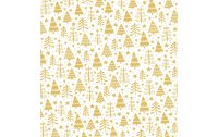 Braun + Company Weihnachtsservietten Golden Forest 33 cm...