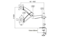 Neomounts by NewStar Tischhalterung FPMA-D950 bis 9 kg – Silber