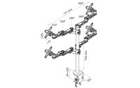 Neomounts by NewStar Tischhalterung FPMA-D935D4 bis 10 kg...