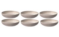 Villeroy & Boch Suppen- & Pastateller Perlemor Sand 6 Stück, Beige