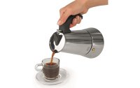 BEEM Espressokocher 6 Tassen, Schwarz/Silber