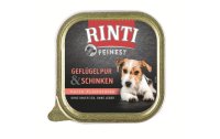 Rinti Nassfutter Feinest Geflügel Pur & Schinken, 11 x 150 g